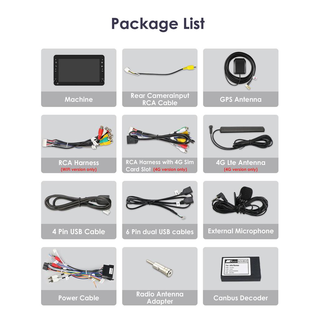 Hizpo Carplay 4G 2Din Android 13 Autoradio Für Alfa Romeo Brera Spider 159 Sportwagon Multimedia Video Player Navigation Intelligentes GPS Autoradio