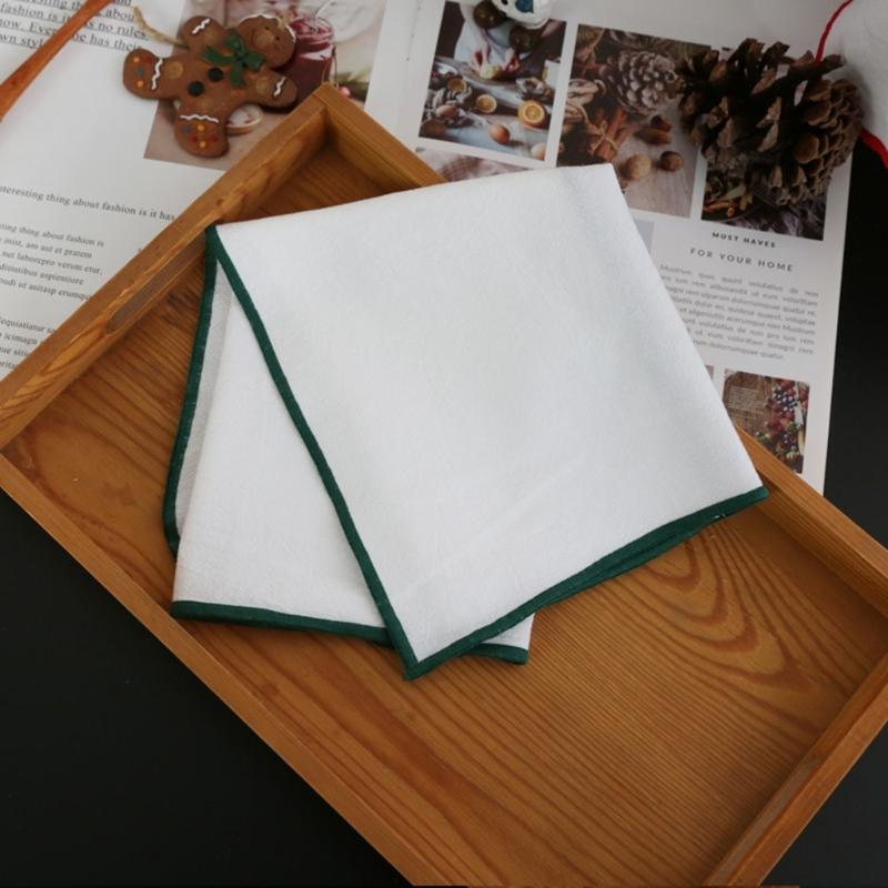 Set of 4 Cotton Dinner Napkins Cotton Cloth for Various Dining Occasion