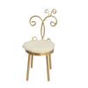 1Pcs Iron Art Back Chair Seat For Diy Scene Model Decoration 1:12 Scale Dollhouse Mini Chair Furniture Model Photo Props