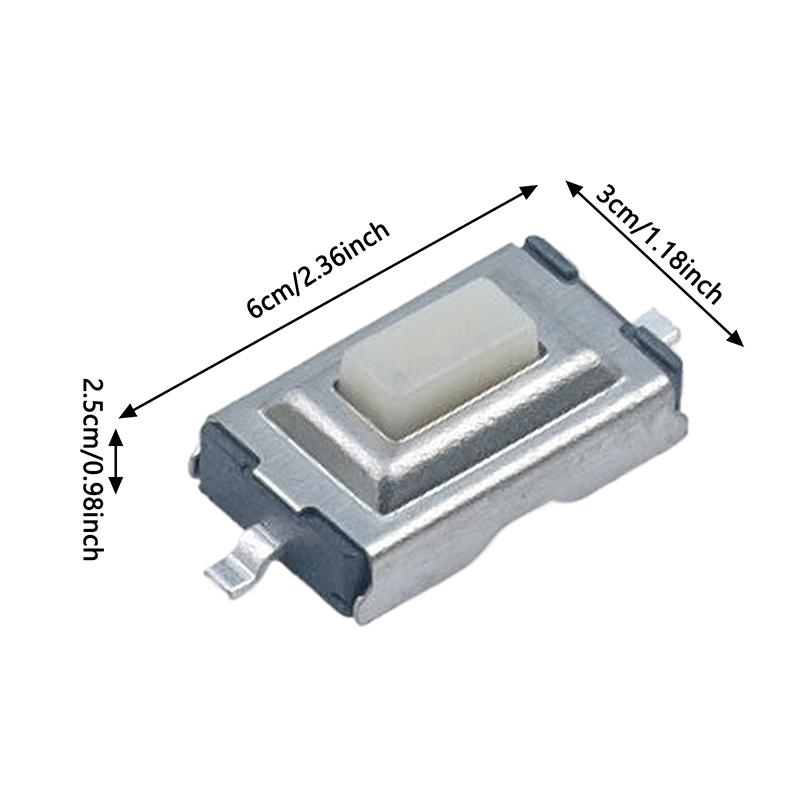 100Pcs Tact Touch Micro Switch 3X6X2.5 Tactile Push Button Switch 3*6*2.5 Mm Smd 2 Pin Car Remote Control Key Button Switch