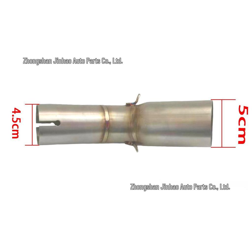 Modification de la section intermédiaire d'échappement de moto Phantom 255S en acier inoxydable (Non destructif)