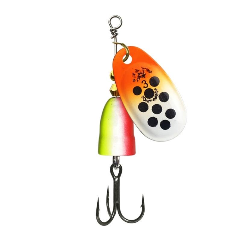 10 Piezas Señuelos Metálicos Duros Set de Cucharillas Spinner para Trucha con Anzuelo Triple 5/6/8/9/11g Señuelo de Pesca Spinnerbait Equipo de Pesca