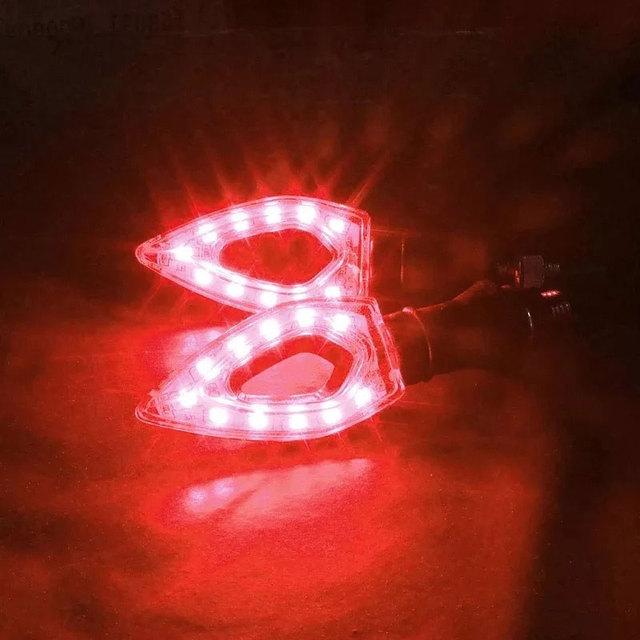 2ks motocyklové LED směrové světlo jantarové blinkr blinkr Vodotěsné univerzální blikající moto kolo super jasné
