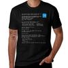 Retro Computer Boot Screen T-Shirt Worker Basic Short Sleeve Tee