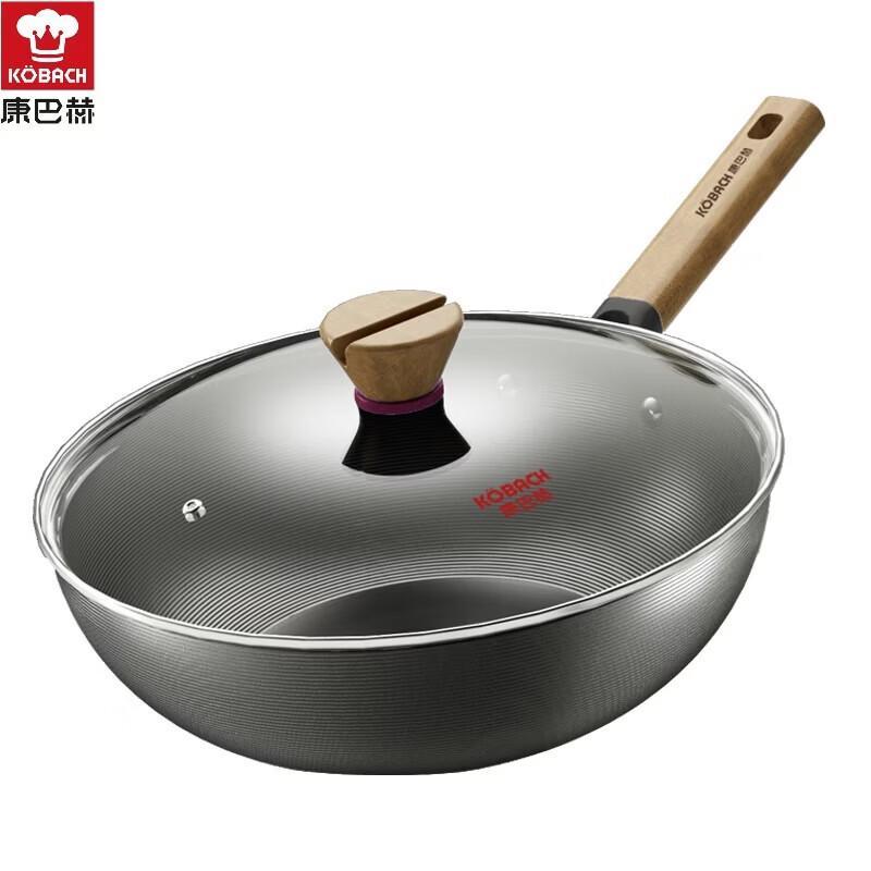 Kangbach 32cm Non-Coated Cast Iron Wok