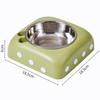 Dog Food Bowl Single Bowl Dogs Feeders Stainless Steel Cat Bowls Drinking Bowls for Dogs Feeding Removable Basin Pet Products