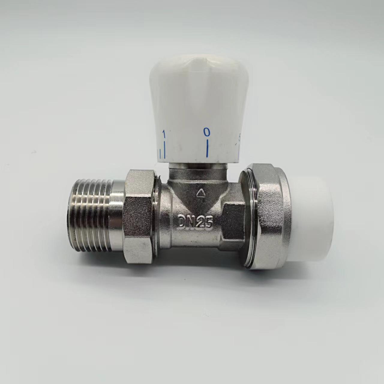 PPR Vertical Radiator Heat Dissipation Temperature Control Valve for Underfloor Heating and Home Improvement Vertical