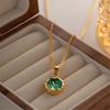 Double Sided Mermaids Princess Pendant Necklace Luxurious Sweater Chain for Women and Girls Handmade Jewelry Gift