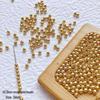 18k Gold Plated Snowflake Spacer Beads for DIY Jewelry Making