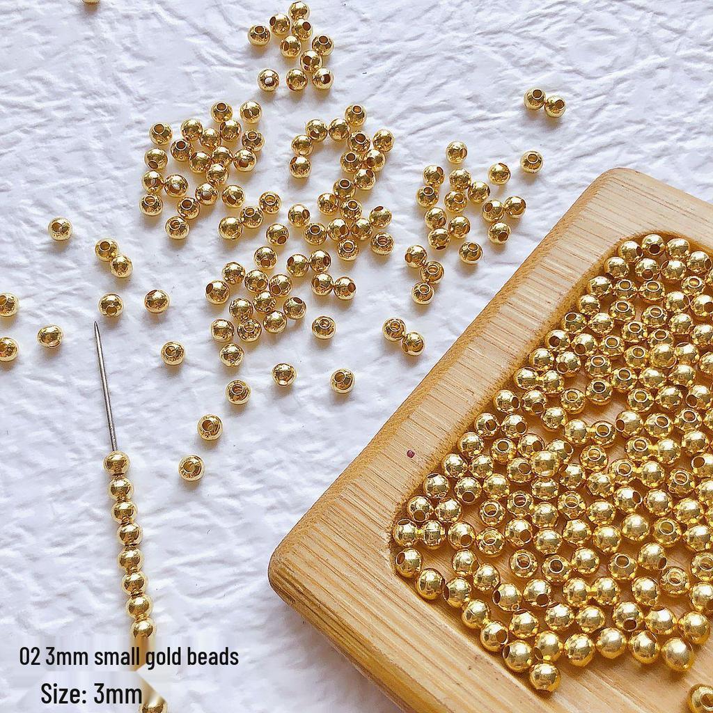 18k Gold Plated Snowflake Spacer Beads for DIY Jewelry Making
