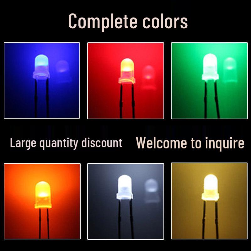 F3 High Brightness Multi-Color 3mm Round Mist LED Beads
