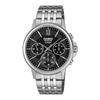 [Casio] CASIO BESIDE Quartz Men's Watch Sapphire Glass BMS-300D-1AV Solid Stainless Steel Band Multi-axis 24 Hour Display Black Overseas Model