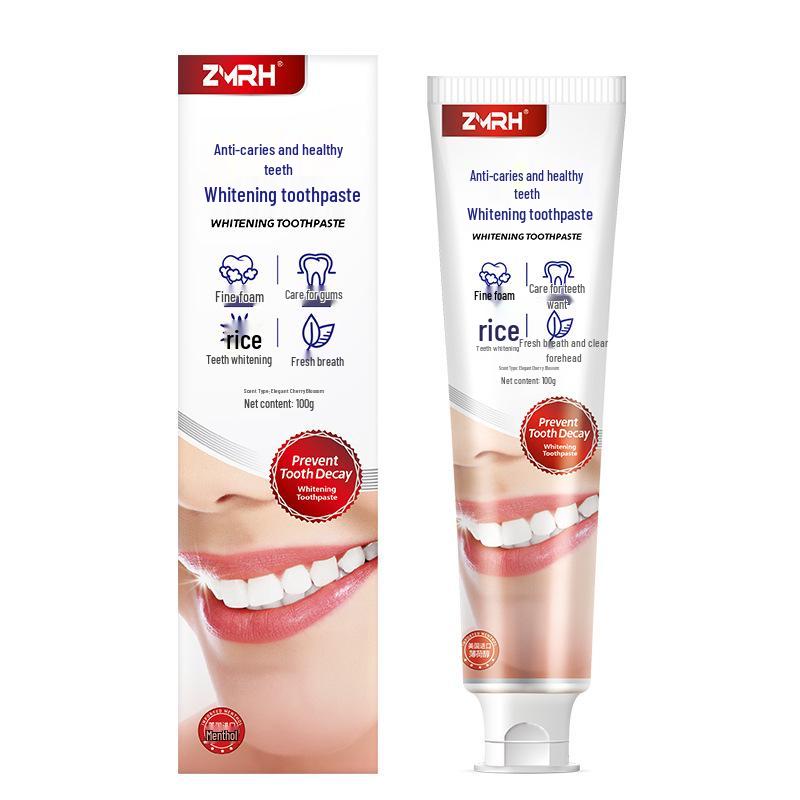 ZMRH Floral Fresh Anti-Cavity Toothpaste: Strengthens and Whitens Teeth.