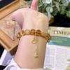 1PC Get Rich and Lucky Xiaobawang Artificial High Quality Citrine Bracelet Women's Niche New Good Luck Bracelet Gift