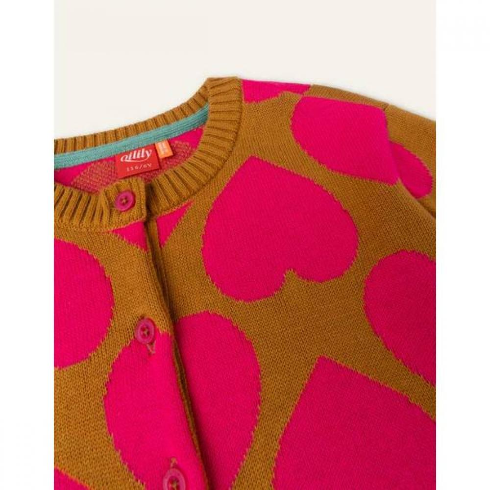 Oilily Be Heart Jacquard Cardigan Okifecg004d 813
