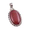 Natural Red Jasper Gemstone 925 Solid Sterling Silver Jewelry Pendant 1.50" F3w34