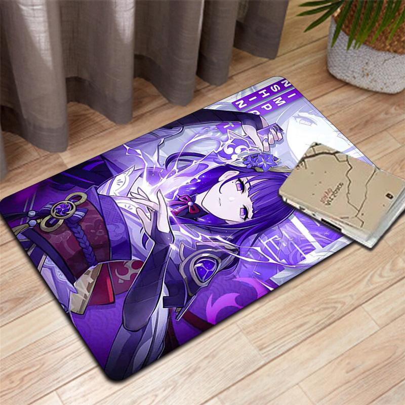Raiden Shogun Rug Floor Mat for Living Room or Bedroom Soft and Comfortable Carpet a Gift for Birthday and Holiday.DFF0925378