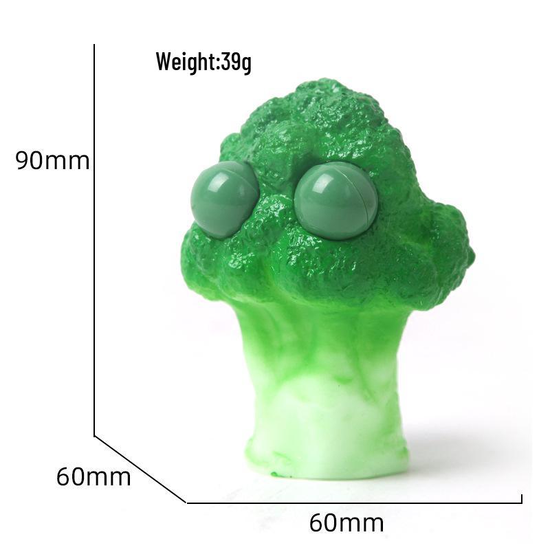 

Игрушка-сквиши для овощей с выпученными глазами – Креативный мягкий резиновый баклажан и цветная капуста для детей