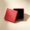 Red Jewelry Box With Cotton Pad Paper Jewelry Case Travel Portable Ring Earrings Necklace Gifts Packageing Storage Boxes