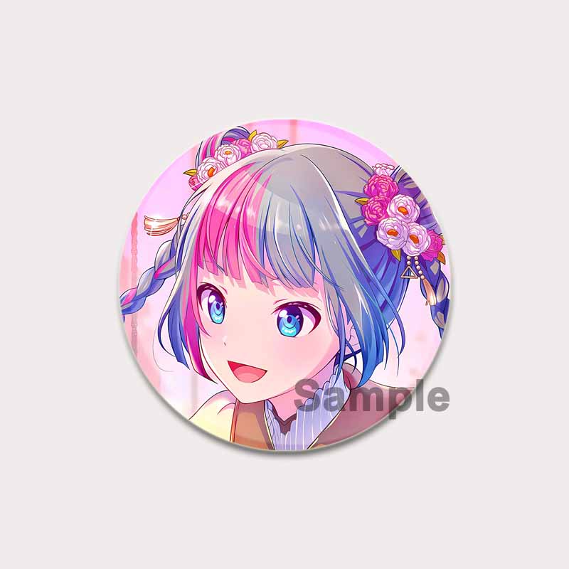 

32/44/58 мм музыкальная игра розовая брошь Мику булавки мультяшный косплей значок для рюкзака шляпа декор ювелирные изделия аксессуар ручной работы пуговица булавка подарки 32mm