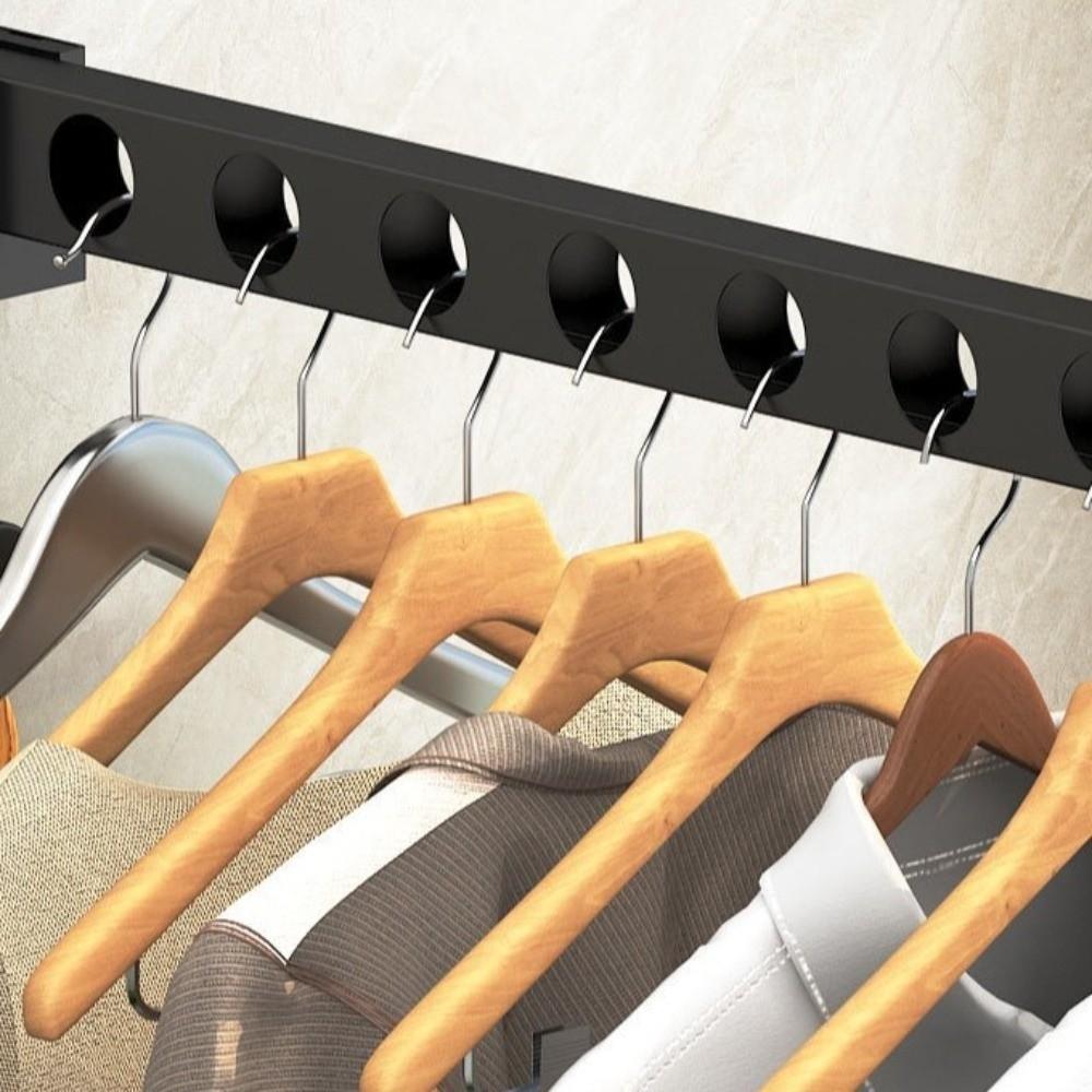 Stainless Steel Drying Rack 6/8/10 Holes Clothes Drying Hanger Multi-Purpose Laundry Rack Balcony