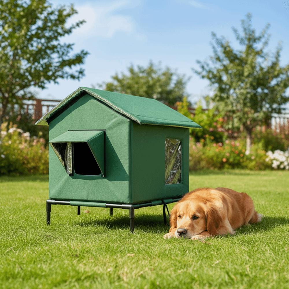 Folding Outdoor Cat Tent Warm Insulated Cat House Dog Sleeping Bed Pet Condos  All Seasons