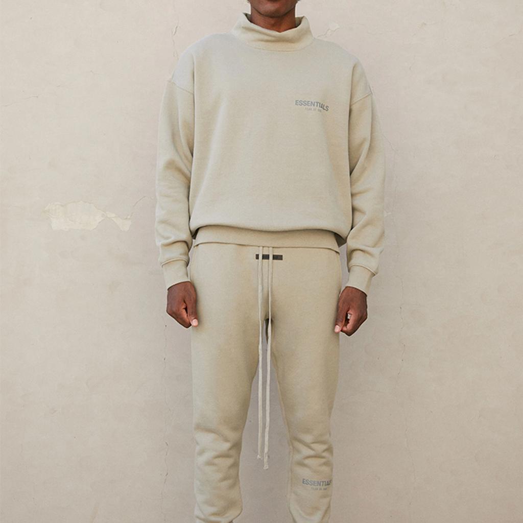 Fear of God Essentials Fleece Mockneck Pullover Unisex Sweatshirt Pistachio-Green FOG-FW21-010