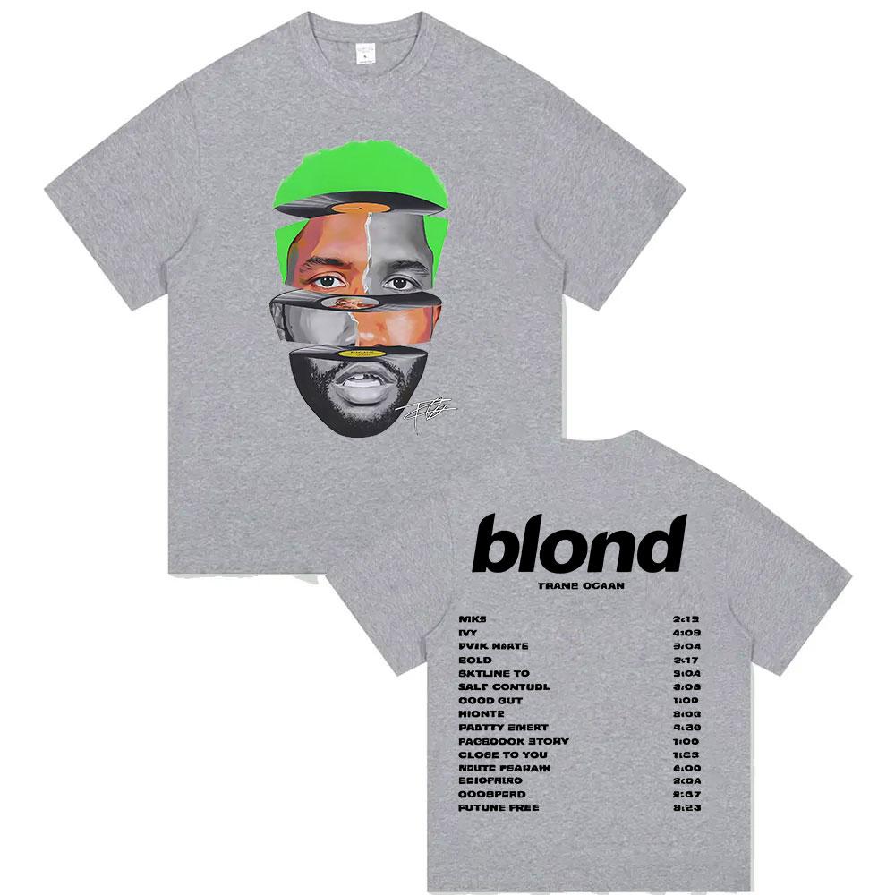 Limited Rapper Frank Tour 2025 Merch T Shirt Unisexs Vintage Fashion Ocean Short Sleeve Tshirt Pop Hip Hop Clothing Blond TShirts