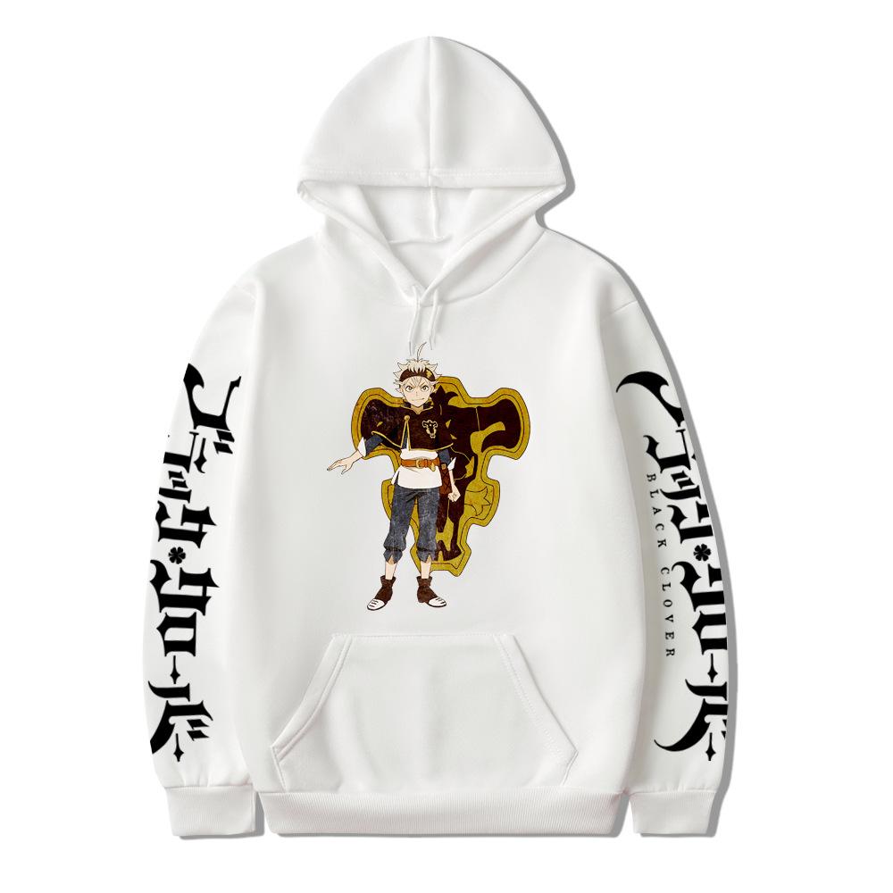 Sunman Black Clover, Anime-Druck Mode Lässiger Kapuzenpullover Hoodie Top