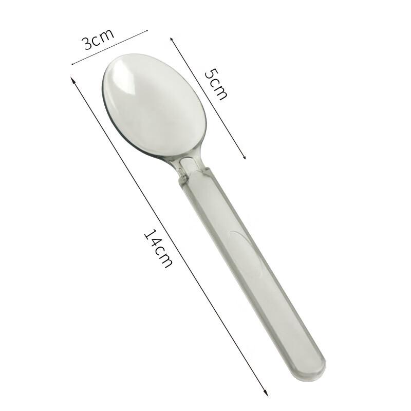 Individually Wrapped Disposable Spoons - 100 Count