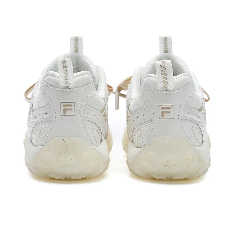 FILA Pebble Ballet Shoes Retro Series Trendy Fashion Versatile Sports Casual Sneakers Women sneakers Gold White F12W512149FSW
