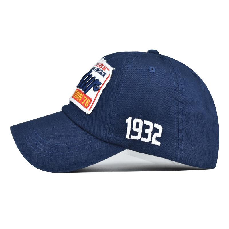 Classic Cotton Baseball Cap 3D Three-dimensional Embroidered Letter Cap Characterure1932 High-grade Washed Cap