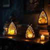 LED Night Lamp Bedside Light Battery Powered Electronic Candle Light Halloween Party Decoration Photography Prop