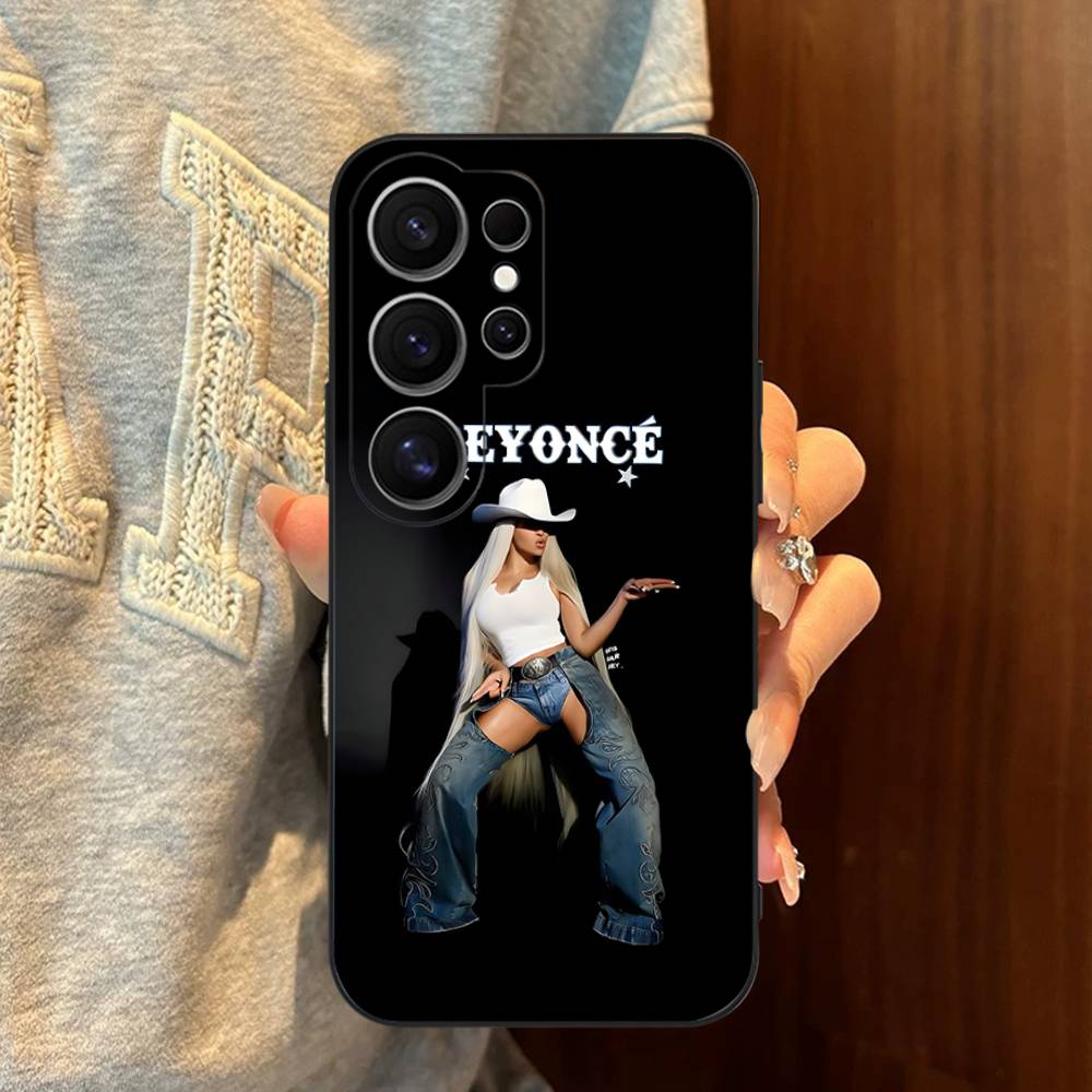 B-Beyonce Hete Zangeres Telefoonhoesje Voor Samsung S 24 Fe 25 Ultra Plus 20 Lite 21 30 22 23 24 22 Ultra 5G Fundas
