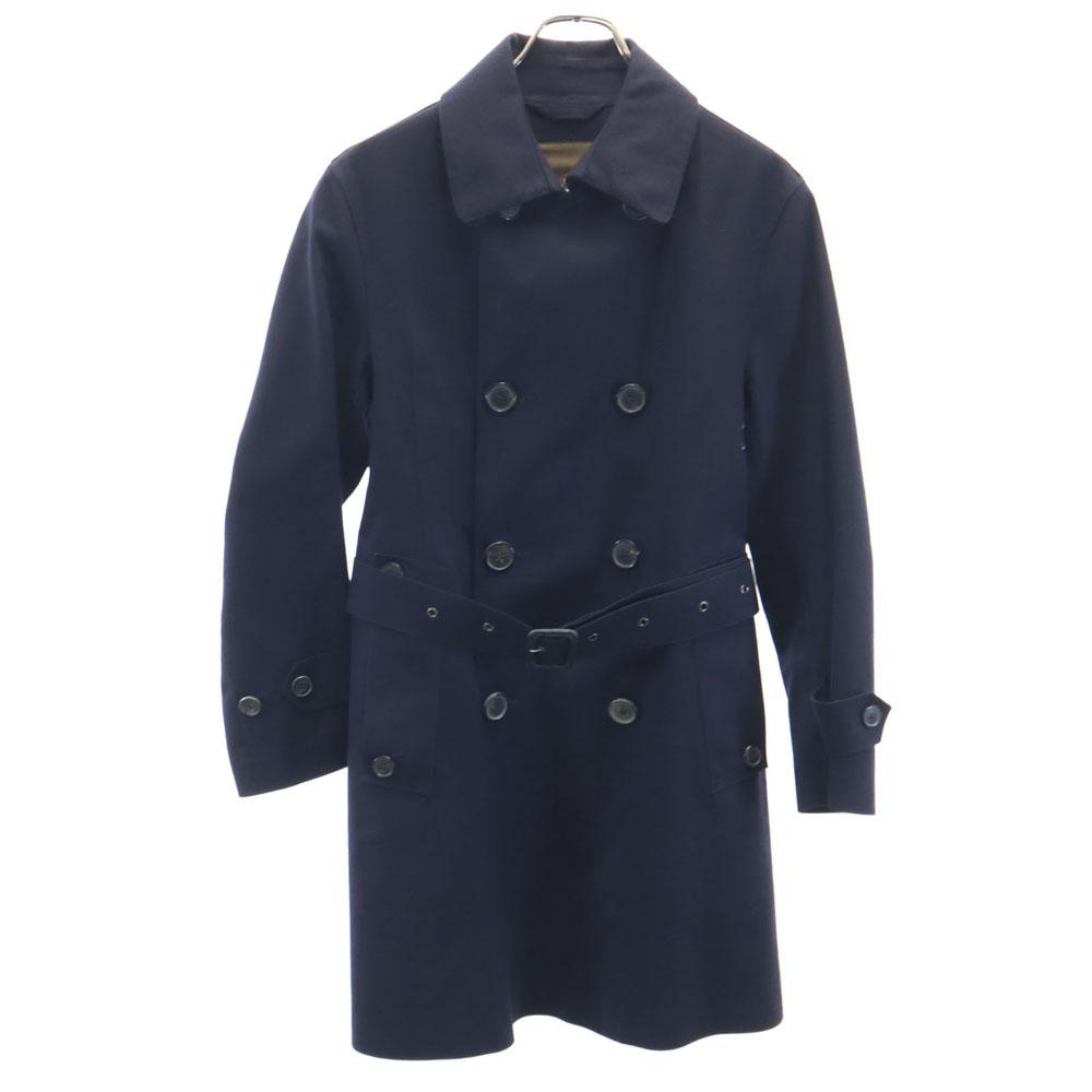 Mackintosh Made in Scotland wool blend Chester coat 36 Navy With belt Men's Used