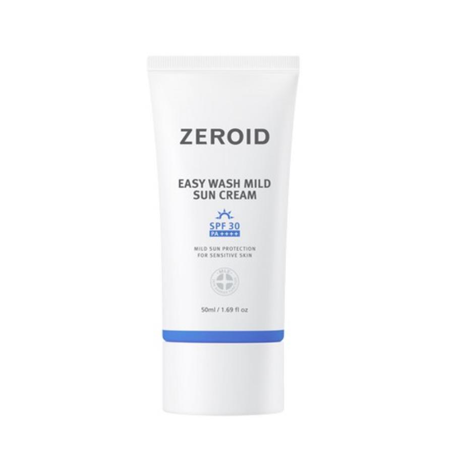 

ZEROID Мягкий солнцезащитный крем Easywash 50 мл, мягкий ежедневный солнцезащитный крем для чувствительной кожи SPF30 PA++++