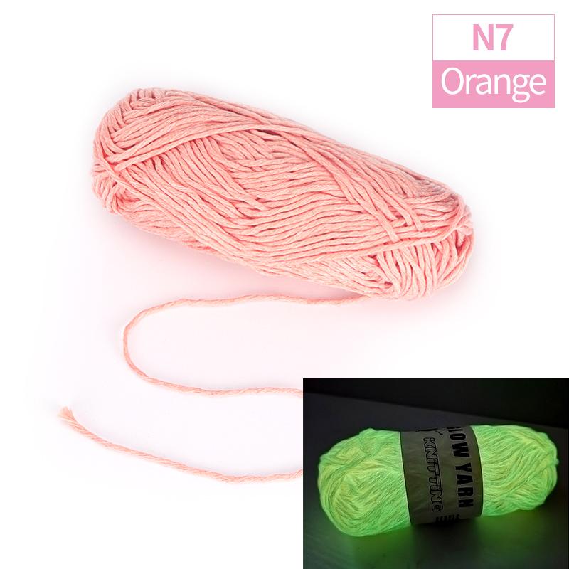 1pc Creative Functional Yarn Glow In The Dark Yarn, Polyester Luminous Chunky Weaving Yarn, DIY Handcraft Knitting Crochet Yarn