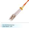 Uxcell 3M Multimode Duplex OM1 LSZH Glasfaser Jumper Patch für Netzwerktransceiver und Instrumentierung LC-LC Kabel, Orange,
