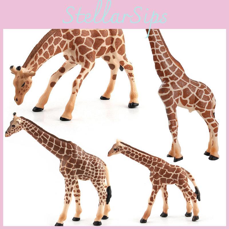 Simulated Giraffe Animal Models Desktop Ornaments For Kids Learning And Collector Display