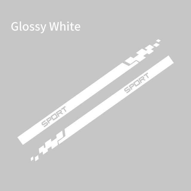 2pcs Car Stickers Auto Vinyl Film Wrap Both Side Stripes Decoration Styling Decal Automobiles Sports Tuning DIY Car Accessories