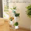Flower Flower Planter Flower Ornamental Plant Flower Gardening Potted Flower Pot Stand Stand, Iron, White, Stylish, Indoor, Gardening, Shelf, Rack,