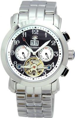 John Harrison JH-008BW Quarzuhr - Silber/Schwarz