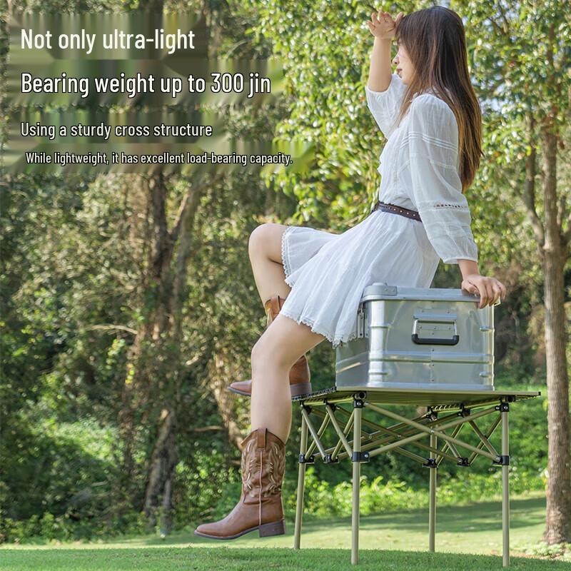 Ultralight Outdoor Folding Roll-Up Camping Table