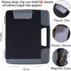 Clipboard with Storage Heavy Duty, Portable Clipboard Case with Handle, Plastic Storage Clipboard Box with Side-Opening, Clip Board for Letter/Legal