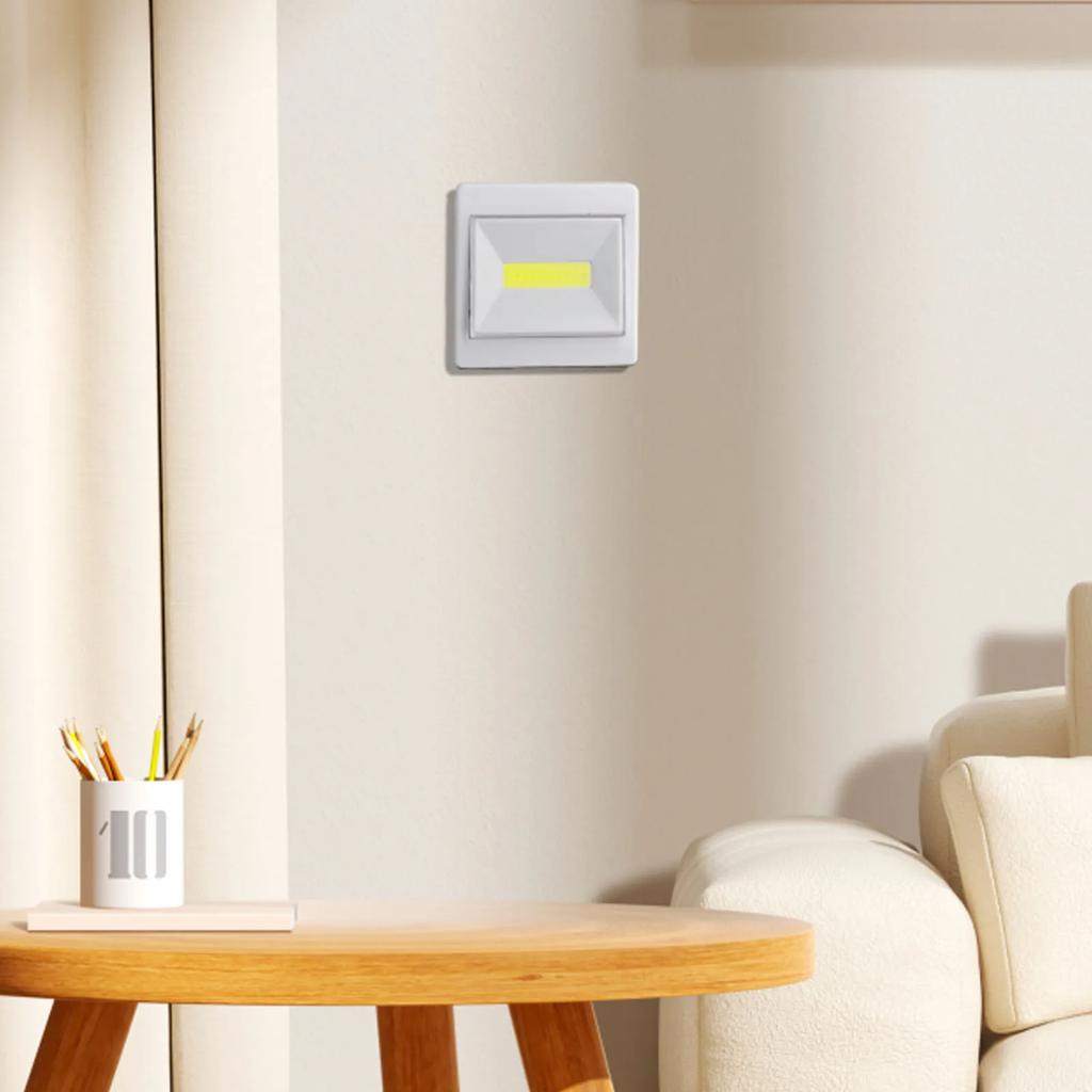 Battery Powered COB LED Wall Night Lights Easy Install and Replace Low Voltage Lighting Perfect for Various Indoor Spaces