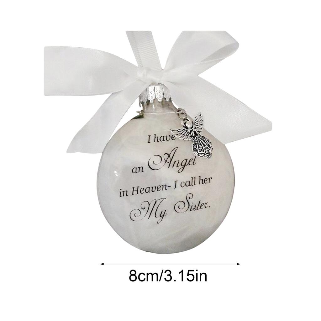 Christmas Hanging Decoration Ball Pendants Angels In Heaven Decor Memorial Ornament Christmas Tree Hanging Ornament