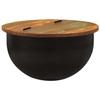VidaXL Coffee Table, Side Table with Storage, End Table, Living Room Furniture, Industrial, Black Wood 351755