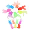 14Piece Fake Goldfish Set for Bath Fun and Aquarium Decoration, Lifelike Floating Fish Figures for Interactive Play Activities
