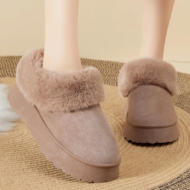 Snow boots women's new heightening warm cotton shoes piled thickened boots women's thick-soled cotton boots versatile short boots