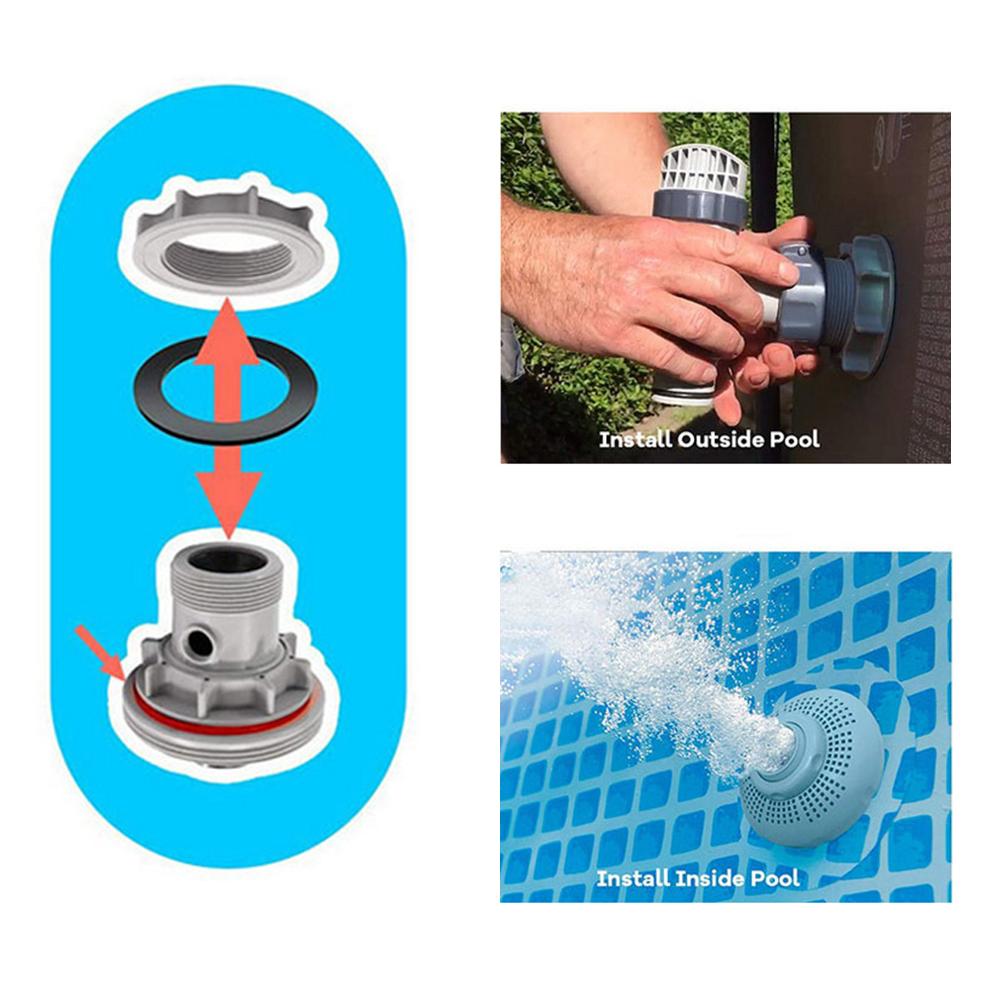 Replacement Part 10255 Rubber Washer Seal 2pcs Flat Strainer For Intex